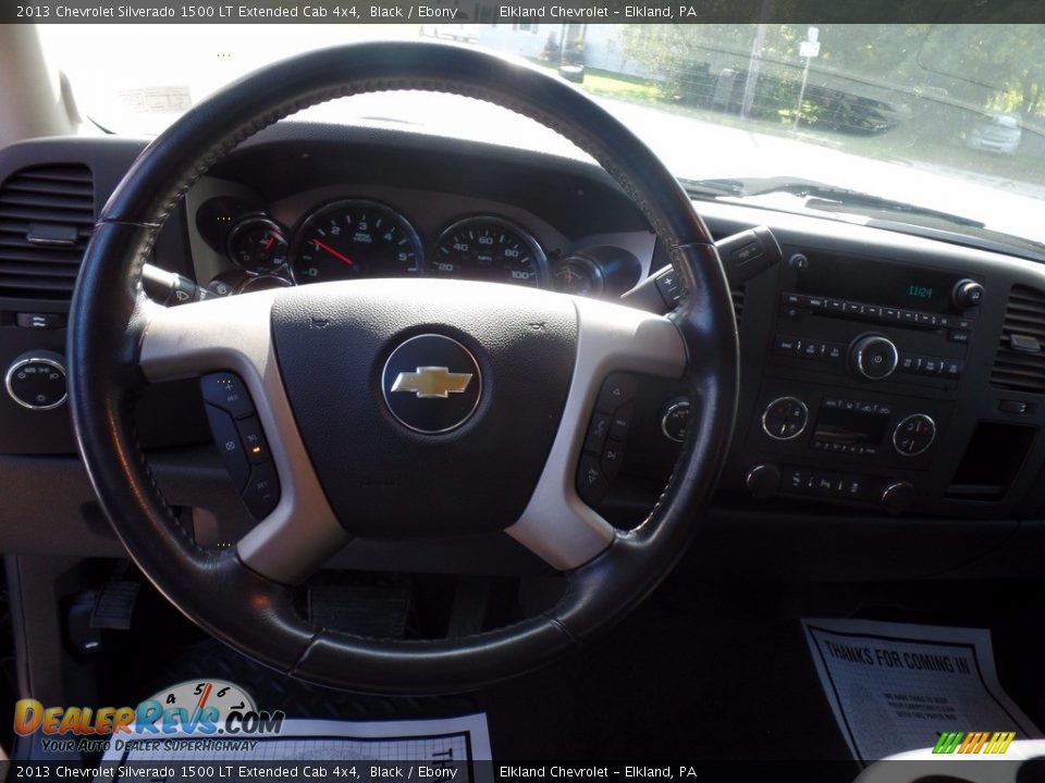 2013 Chevrolet Silverado 1500 LT Extended Cab 4x4 Black / Ebony Photo #20