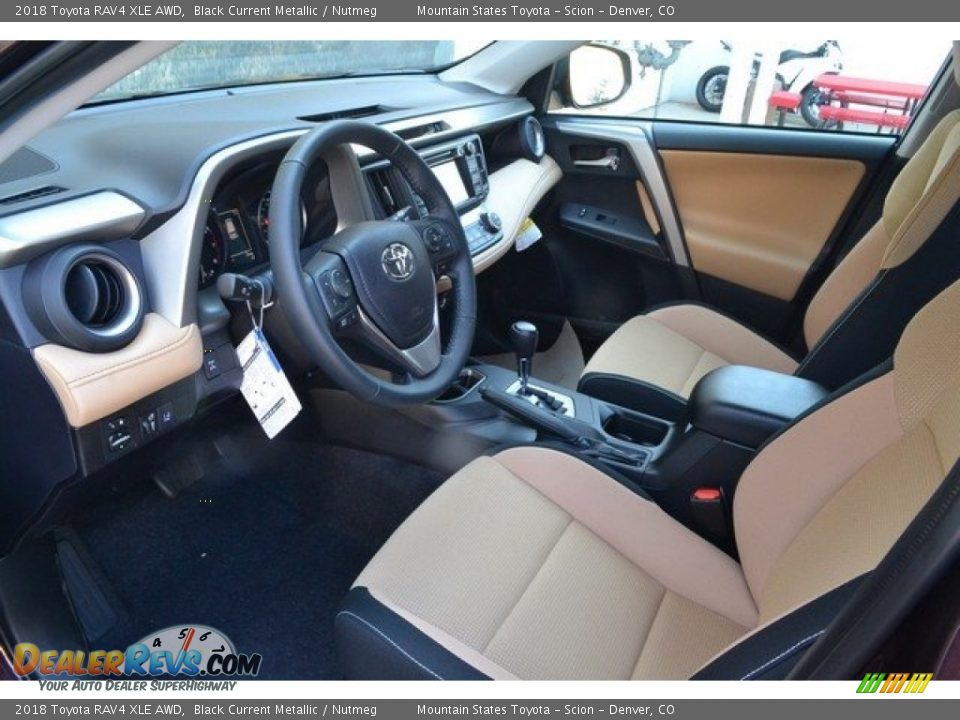 Nutmeg Interior - 2018 Toyota RAV4 XLE AWD Photo #5