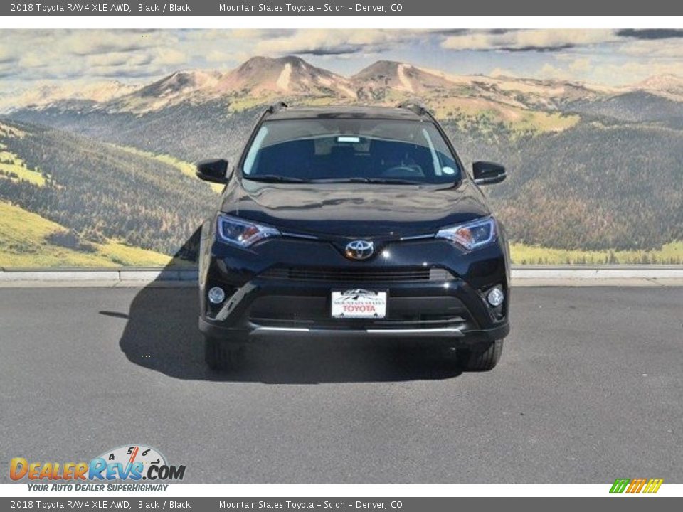 2018 Toyota RAV4 XLE AWD Black / Black Photo #2