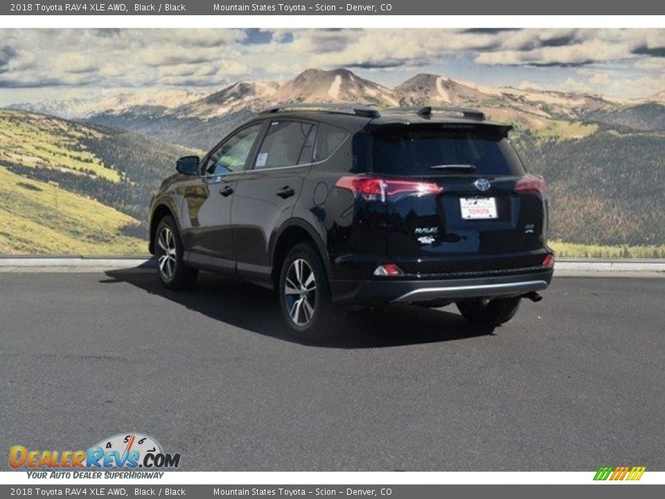 2018 Toyota RAV4 XLE AWD Black / Black Photo #3