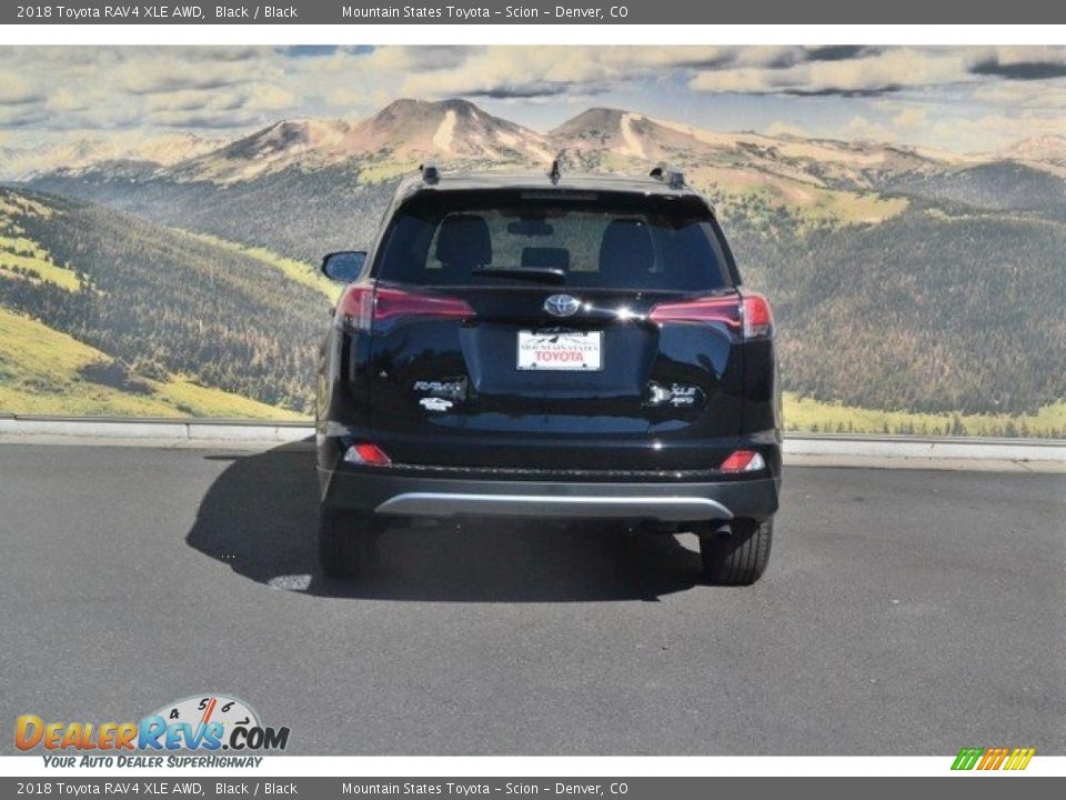 2018 Toyota RAV4 XLE AWD Black / Black Photo #4