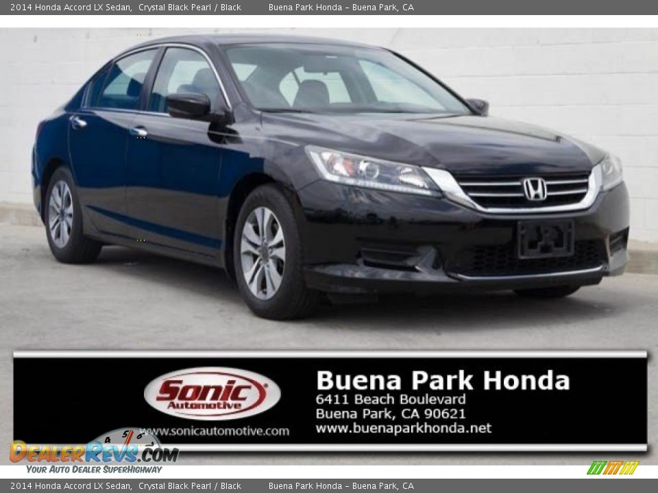 2014 Honda Accord LX Sedan Crystal Black Pearl / Black Photo #1
