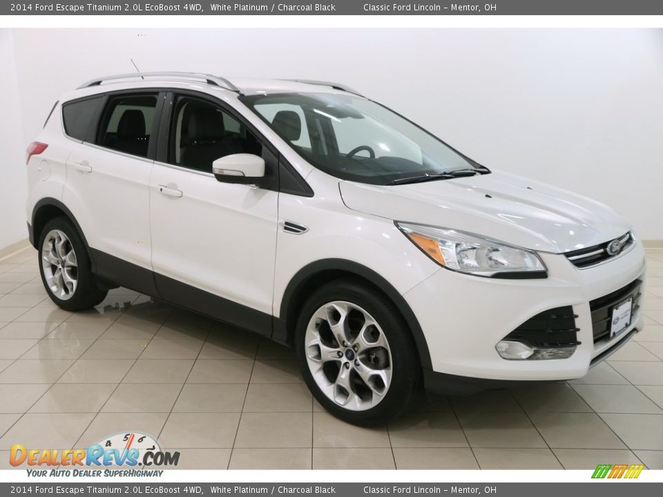 2014 Ford Escape Titanium 2.0L EcoBoost 4WD White Platinum / Charcoal Black Photo #1
