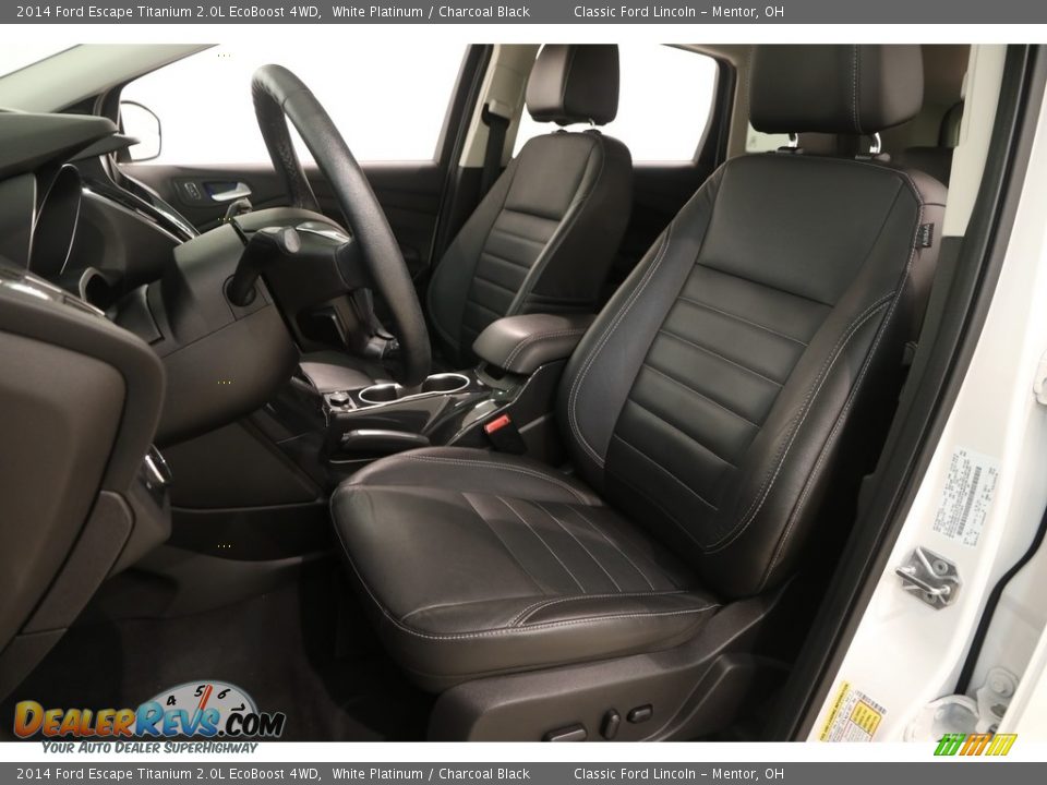 2014 Ford Escape Titanium 2.0L EcoBoost 4WD White Platinum / Charcoal Black Photo #5