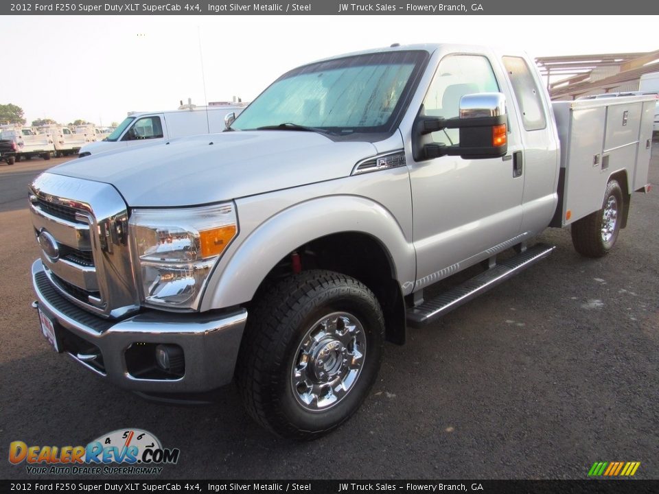 2012 Ford F250 Super Duty XLT SuperCab 4x4 Ingot Silver Metallic / Steel Photo #1