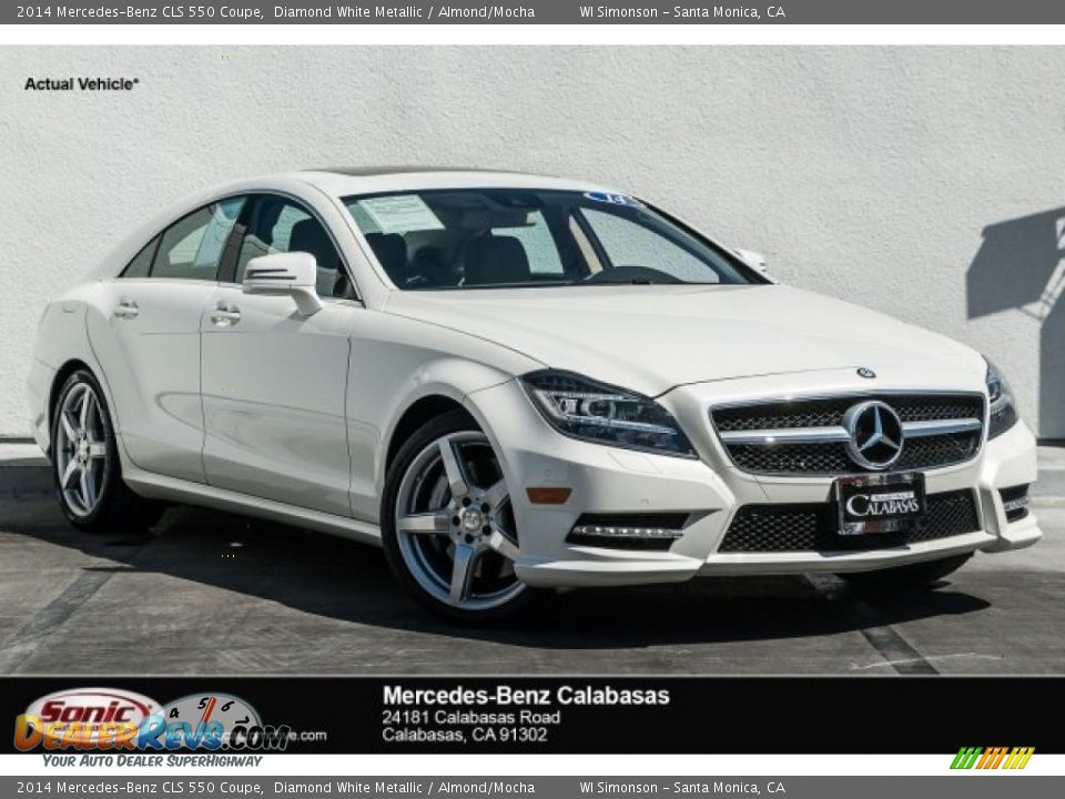 2014 Mercedes-Benz CLS 550 Coupe Diamond White Metallic / Almond/Mocha Photo #1