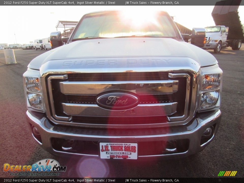 2012 Ford F250 Super Duty XLT SuperCab 4x4 Ingot Silver Metallic / Steel Photo #3