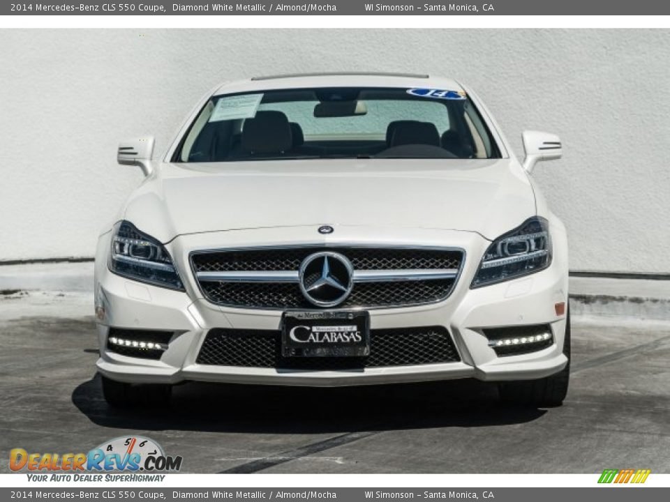 2014 Mercedes-Benz CLS 550 Coupe Diamond White Metallic / Almond/Mocha Photo #2