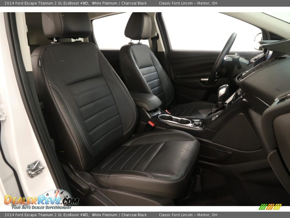 2014 Ford Escape Titanium 2.0L EcoBoost 4WD White Platinum / Charcoal Black Photo #13