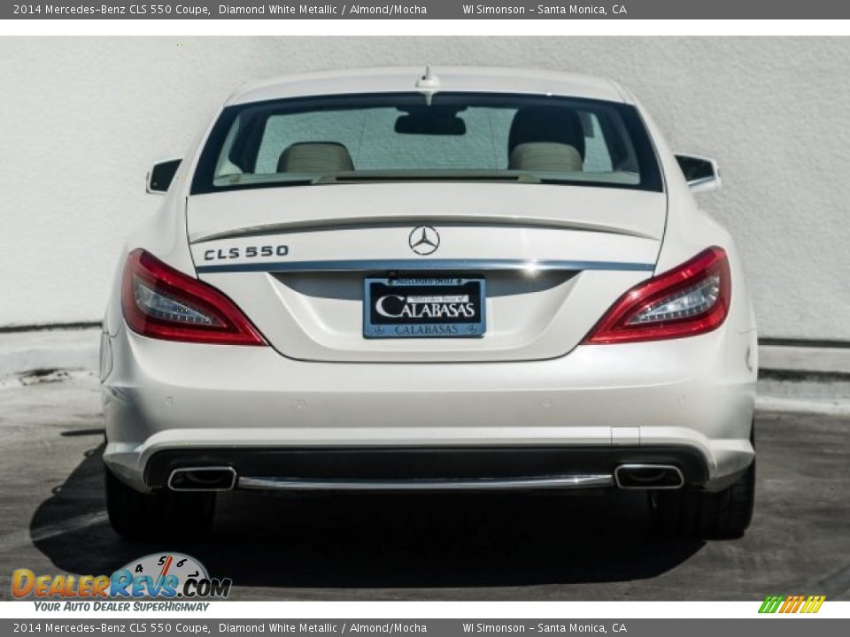 2014 Mercedes-Benz CLS 550 Coupe Diamond White Metallic / Almond/Mocha Photo #3