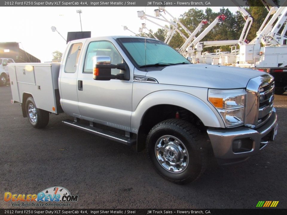 2012 Ford F250 Super Duty XLT SuperCab 4x4 Ingot Silver Metallic / Steel Photo #4