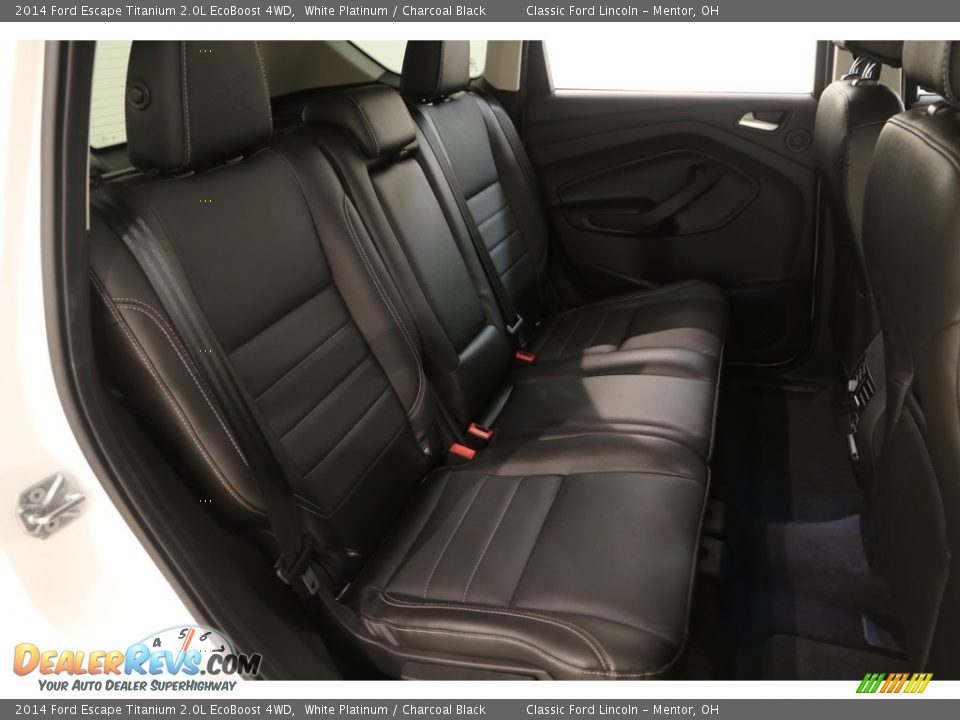 2014 Ford Escape Titanium 2.0L EcoBoost 4WD White Platinum / Charcoal Black Photo #14