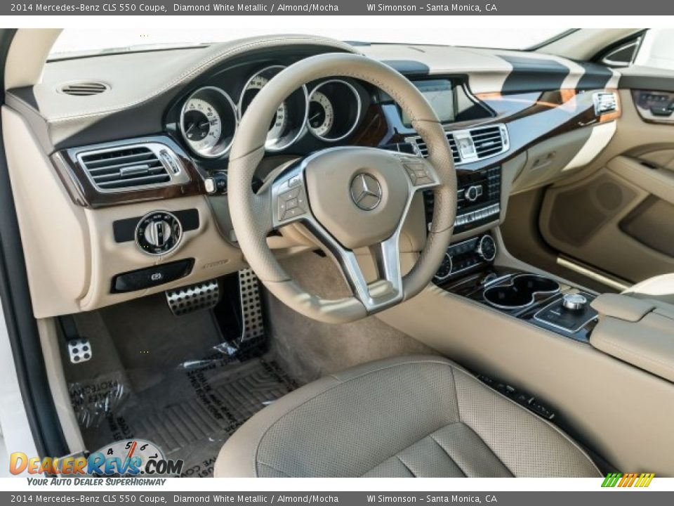 2014 Mercedes-Benz CLS 550 Coupe Diamond White Metallic / Almond/Mocha Photo #4