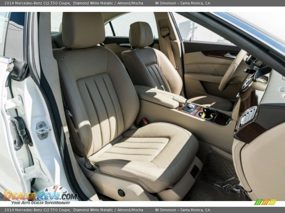 2014 Mercedes-Benz CLS 550 Coupe Diamond White Metallic / Almond/Mocha Photo #6