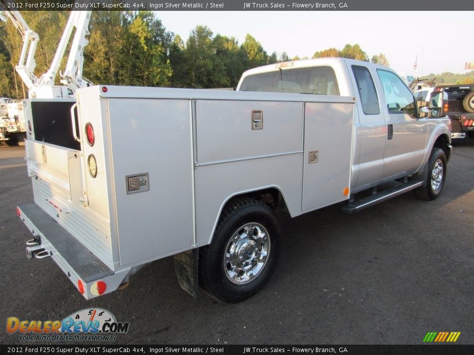 2012 Ford F250 Super Duty XLT SuperCab 4x4 Ingot Silver Metallic / Steel Photo #6