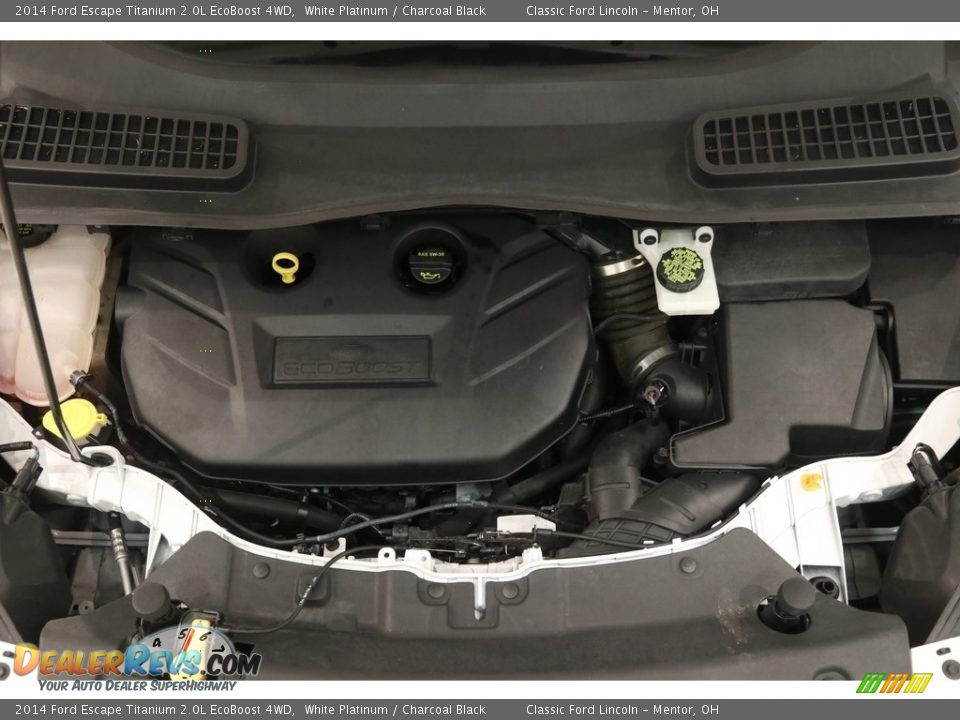 2014 Ford Escape Titanium 2.0L EcoBoost 4WD White Platinum / Charcoal Black Photo #17