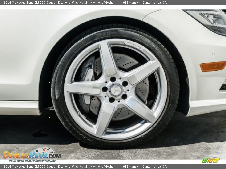 2014 Mercedes-Benz CLS 550 Coupe Diamond White Metallic / Almond/Mocha Photo #8