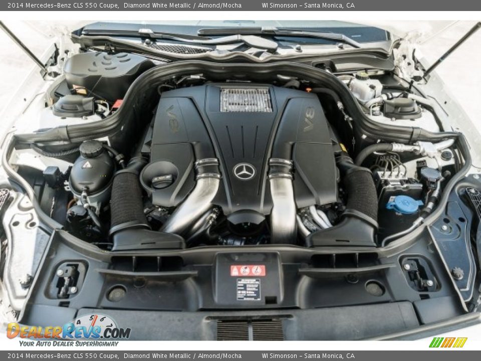 2014 Mercedes-Benz CLS 550 Coupe Diamond White Metallic / Almond/Mocha Photo #9