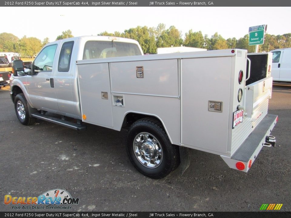 2012 Ford F250 Super Duty XLT SuperCab 4x4 Ingot Silver Metallic / Steel Photo #8