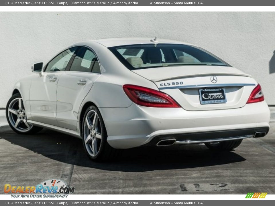 2014 Mercedes-Benz CLS 550 Coupe Diamond White Metallic / Almond/Mocha Photo #10