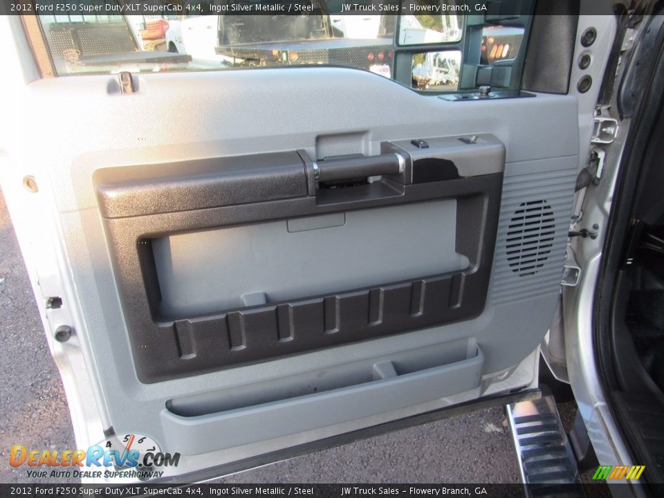2012 Ford F250 Super Duty XLT SuperCab 4x4 Ingot Silver Metallic / Steel Photo #9