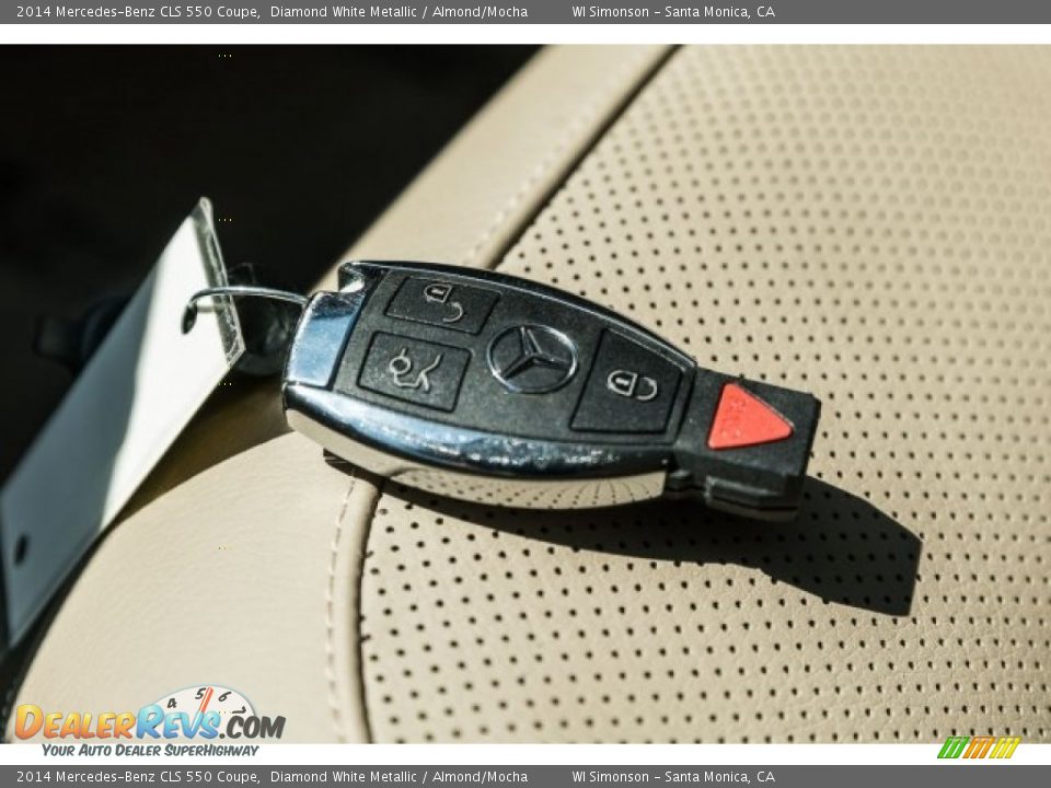 2014 Mercedes-Benz CLS 550 Coupe Diamond White Metallic / Almond/Mocha Photo #11