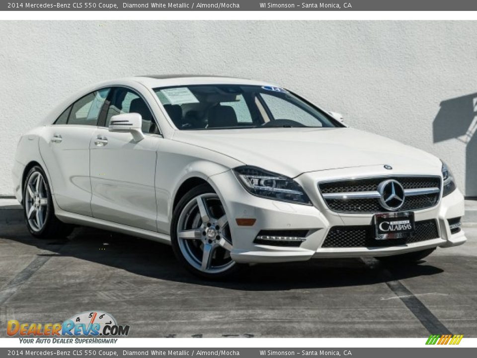 2014 Mercedes-Benz CLS 550 Coupe Diamond White Metallic / Almond/Mocha Photo #12