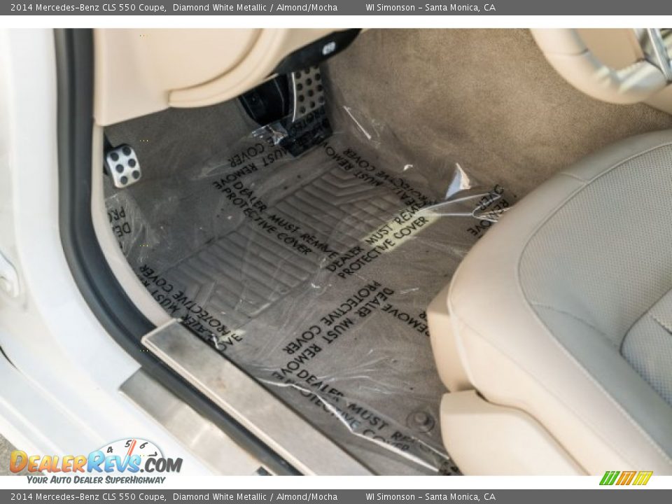 2014 Mercedes-Benz CLS 550 Coupe Diamond White Metallic / Almond/Mocha Photo #13