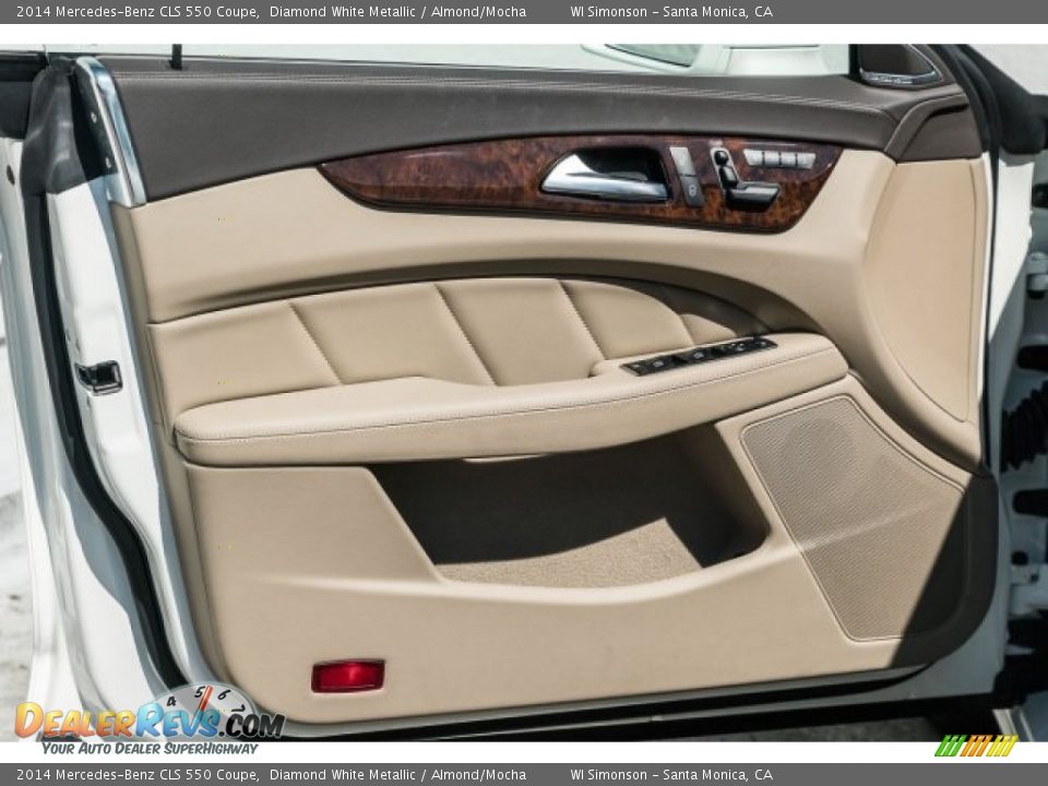 2014 Mercedes-Benz CLS 550 Coupe Diamond White Metallic / Almond/Mocha Photo #14