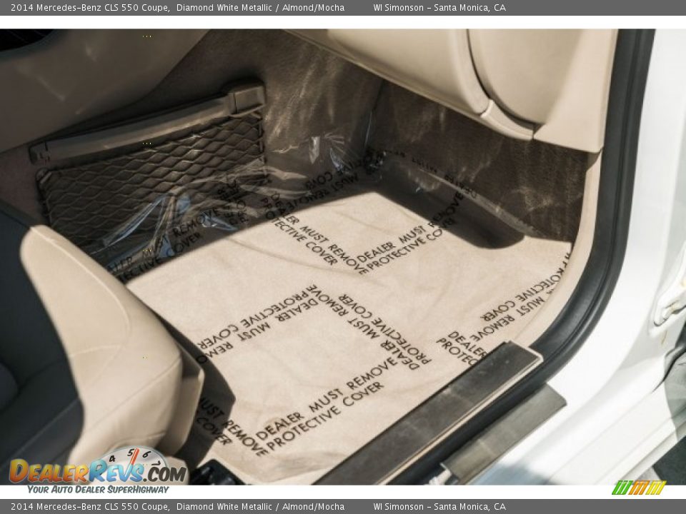 2014 Mercedes-Benz CLS 550 Coupe Diamond White Metallic / Almond/Mocha Photo #17