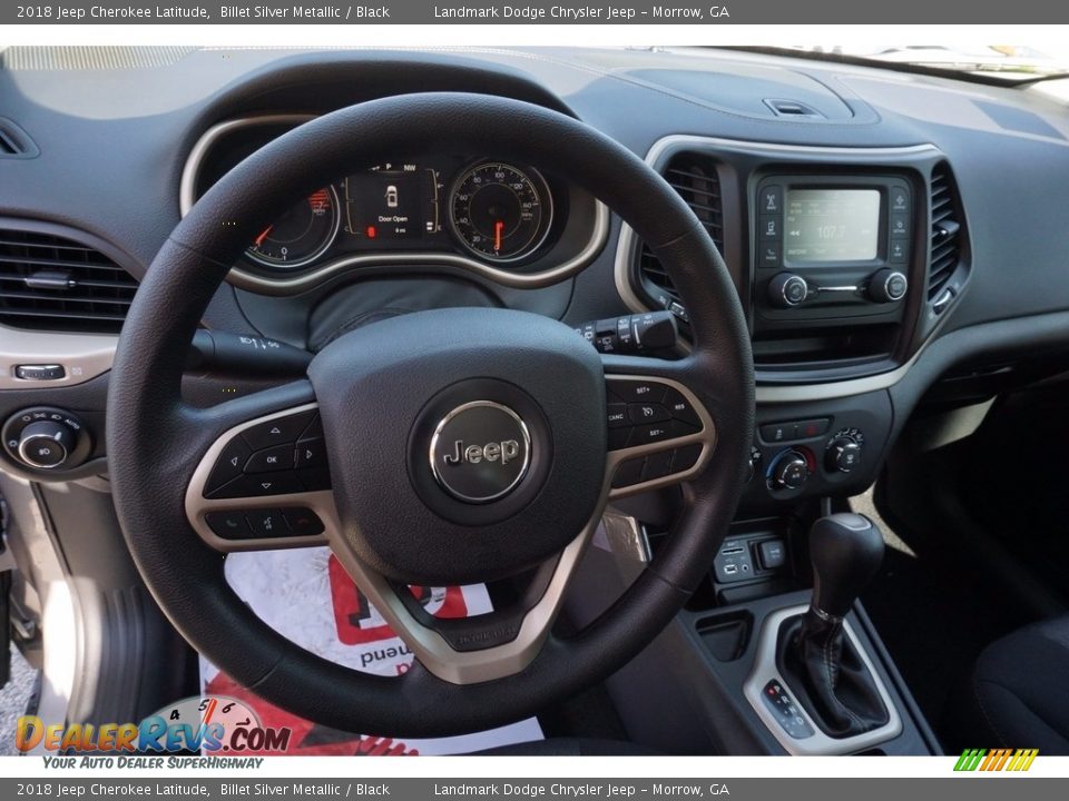 2018 Jeep Cherokee Latitude Billet Silver Metallic / Black Photo #7