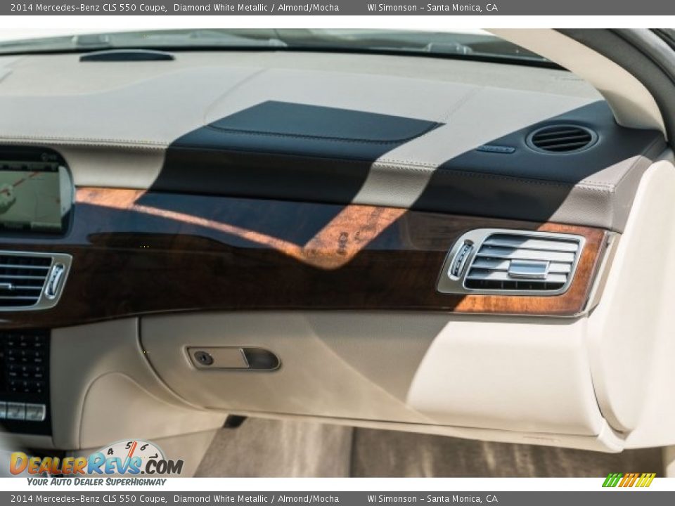 2014 Mercedes-Benz CLS 550 Coupe Diamond White Metallic / Almond/Mocha Photo #18