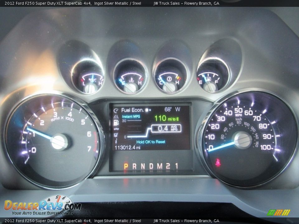 2012 Ford F250 Super Duty XLT SuperCab 4x4 Ingot Silver Metallic / Steel Photo #14