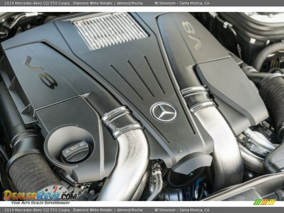 2014 Mercedes-Benz CLS 550 Coupe Diamond White Metallic / Almond/Mocha Photo #20