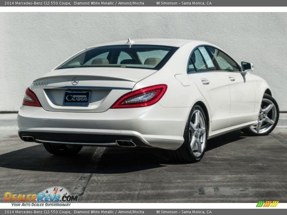 2014 Mercedes-Benz CLS 550 Coupe Diamond White Metallic / Almond/Mocha Photo #23