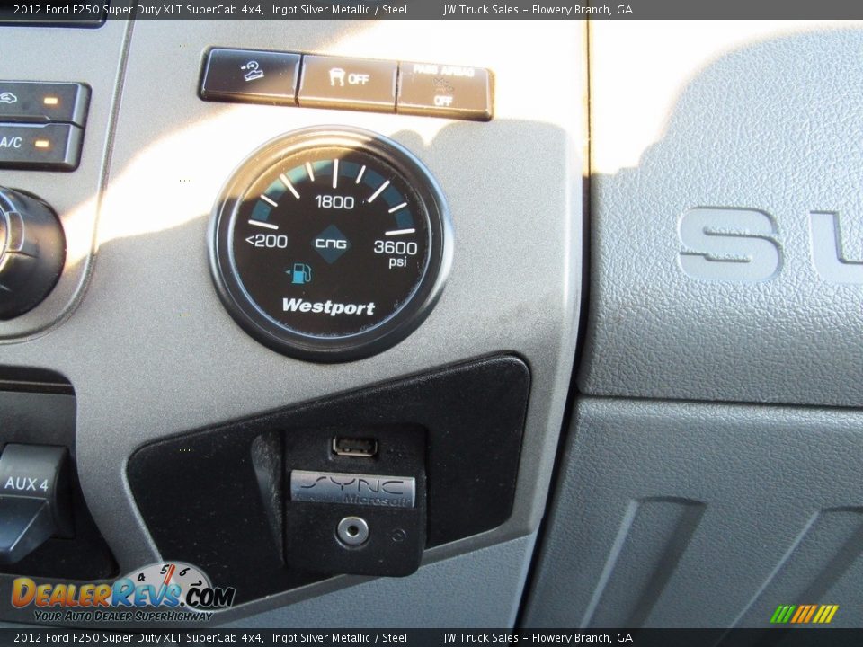 2012 Ford F250 Super Duty XLT SuperCab 4x4 Ingot Silver Metallic / Steel Photo #19