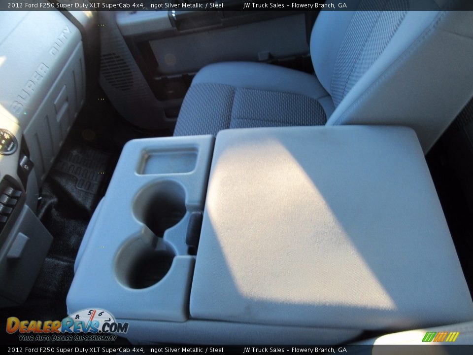2012 Ford F250 Super Duty XLT SuperCab 4x4 Ingot Silver Metallic / Steel Photo #22