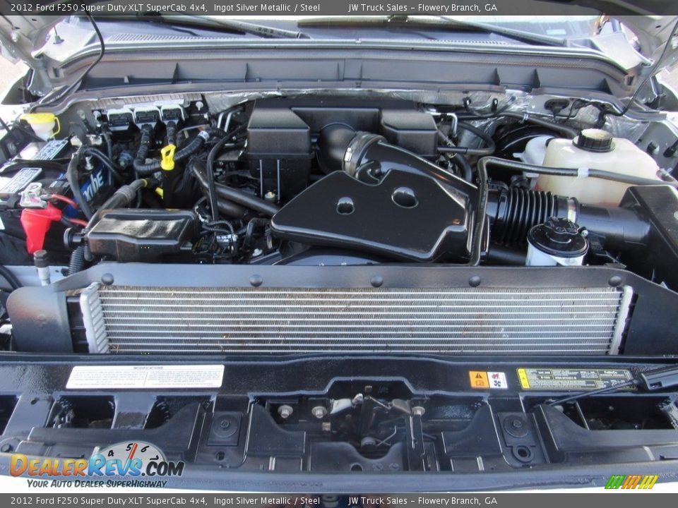 2012 Ford F250 Super Duty XLT SuperCab 4x4 Ingot Silver Metallic / Steel Photo #28