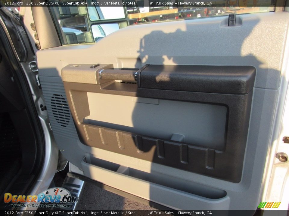 2012 Ford F250 Super Duty XLT SuperCab 4x4 Ingot Silver Metallic / Steel Photo #29