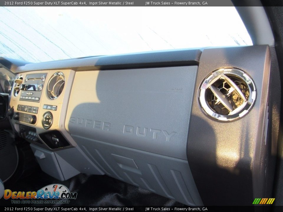 2012 Ford F250 Super Duty XLT SuperCab 4x4 Ingot Silver Metallic / Steel Photo #31