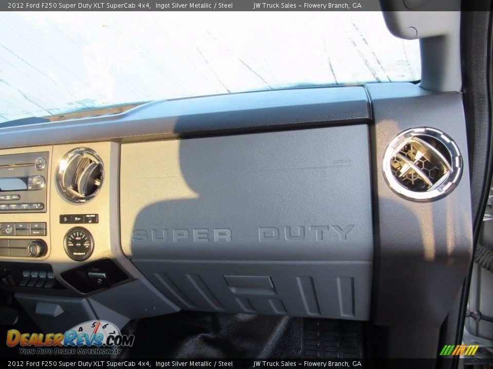 2012 Ford F250 Super Duty XLT SuperCab 4x4 Ingot Silver Metallic / Steel Photo #32