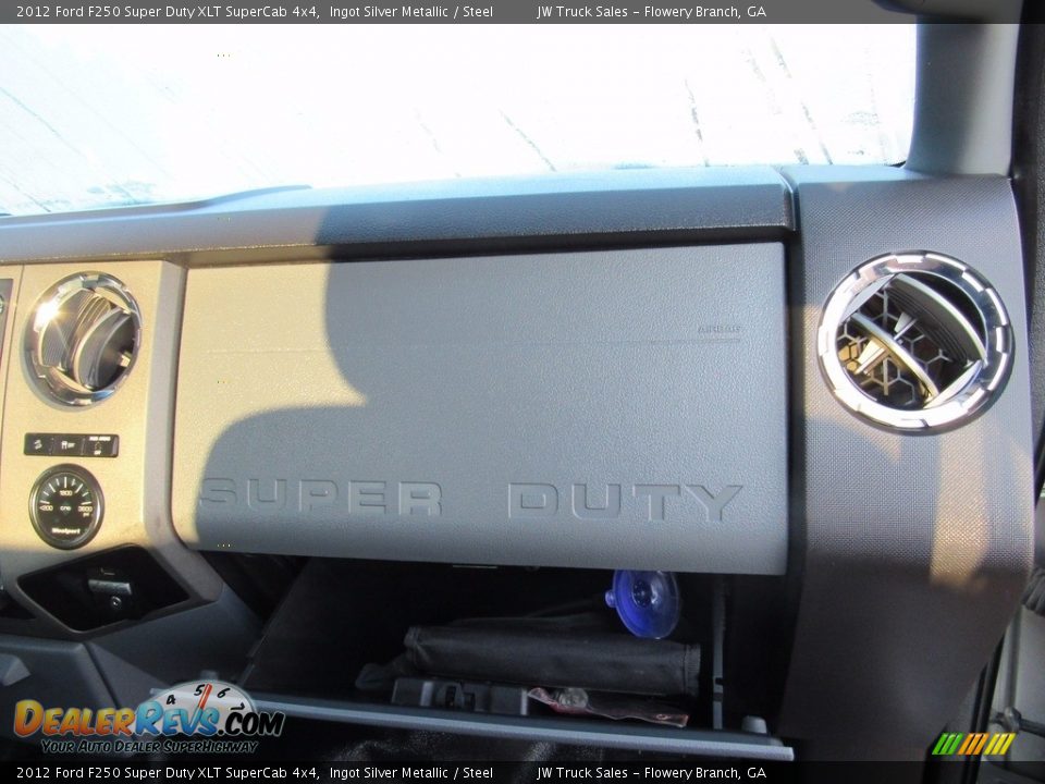 2012 Ford F250 Super Duty XLT SuperCab 4x4 Ingot Silver Metallic / Steel Photo #33
