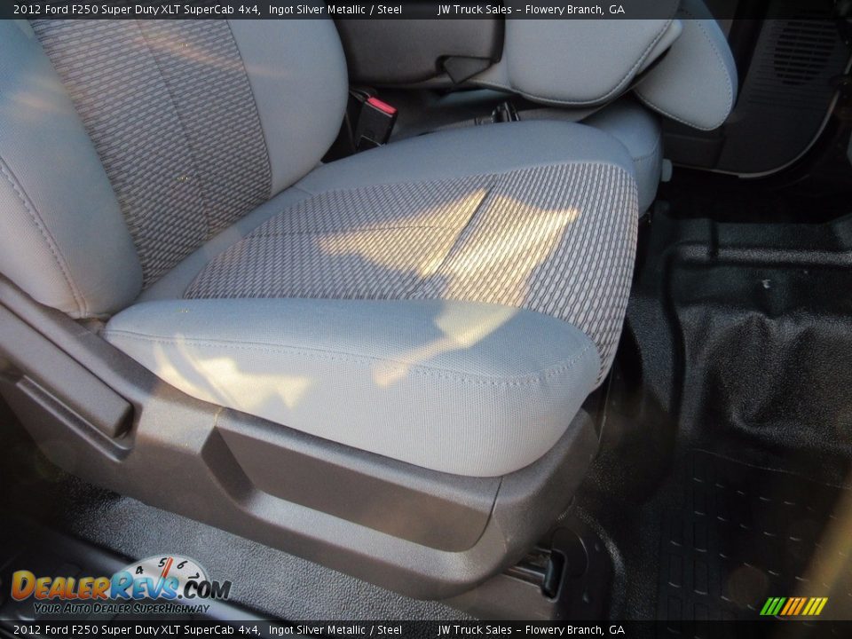 2012 Ford F250 Super Duty XLT SuperCab 4x4 Ingot Silver Metallic / Steel Photo #35