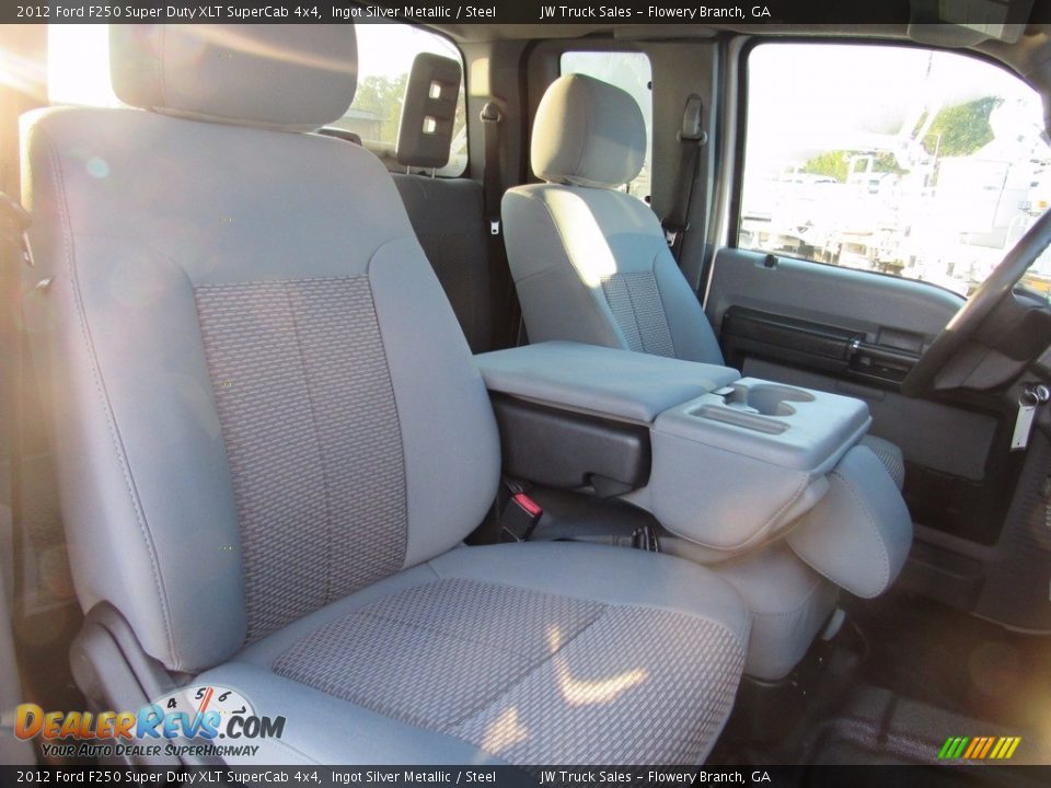 2012 Ford F250 Super Duty XLT SuperCab 4x4 Ingot Silver Metallic / Steel Photo #36