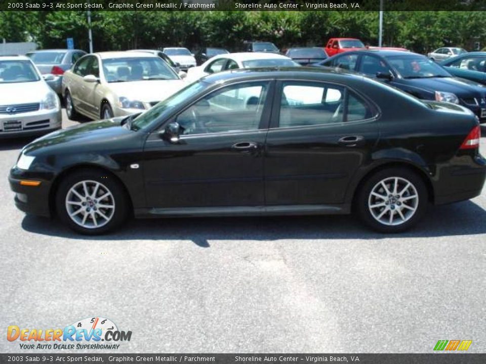 2003 Saab 9-3 Arc Sport Sedan Graphite Green Metallic / Parchment Photo #2