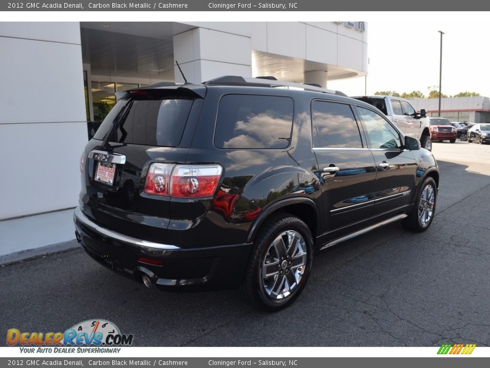 2012 GMC Acadia Denali Carbon Black Metallic / Cashmere Photo #3