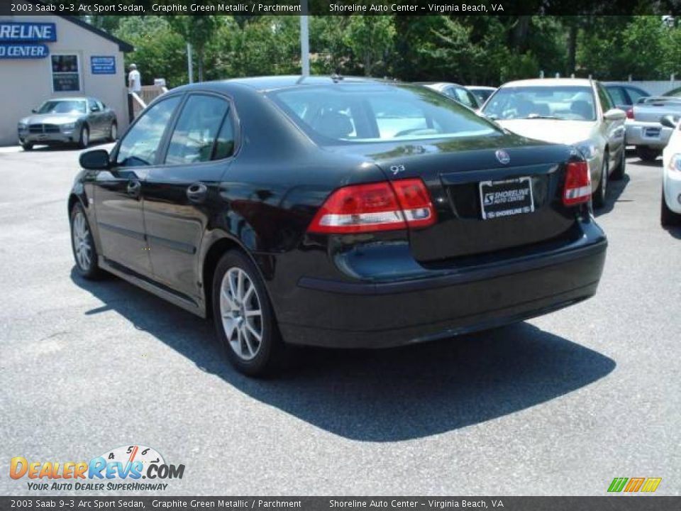 2003 Saab 9-3 Arc Sport Sedan Graphite Green Metallic / Parchment Photo #3
