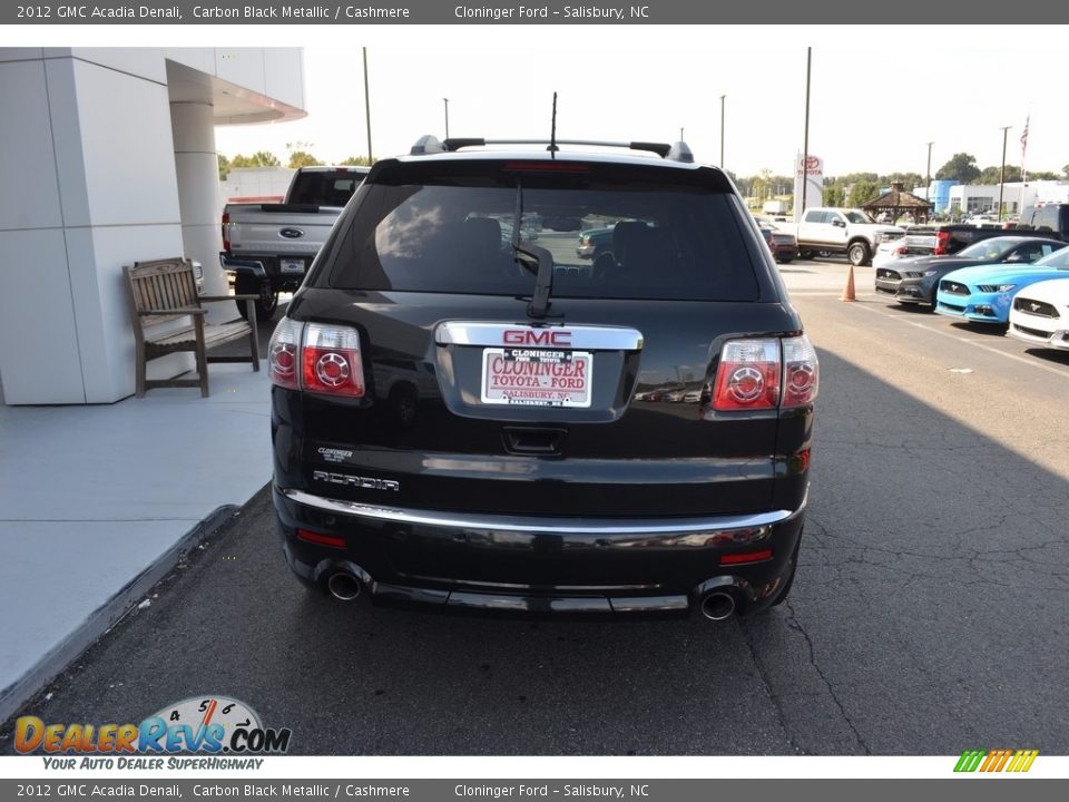 2012 GMC Acadia Denali Carbon Black Metallic / Cashmere Photo #4