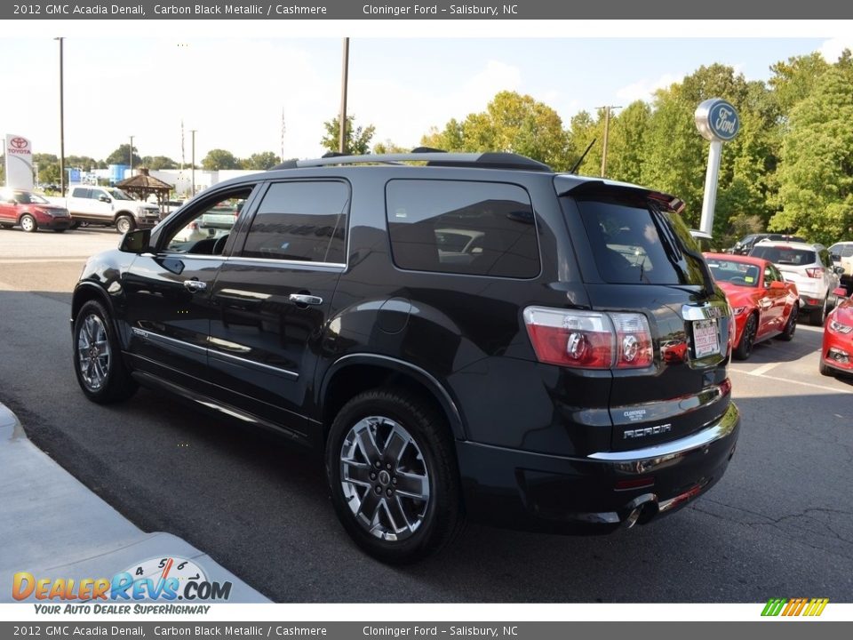 2012 GMC Acadia Denali Carbon Black Metallic / Cashmere Photo #5