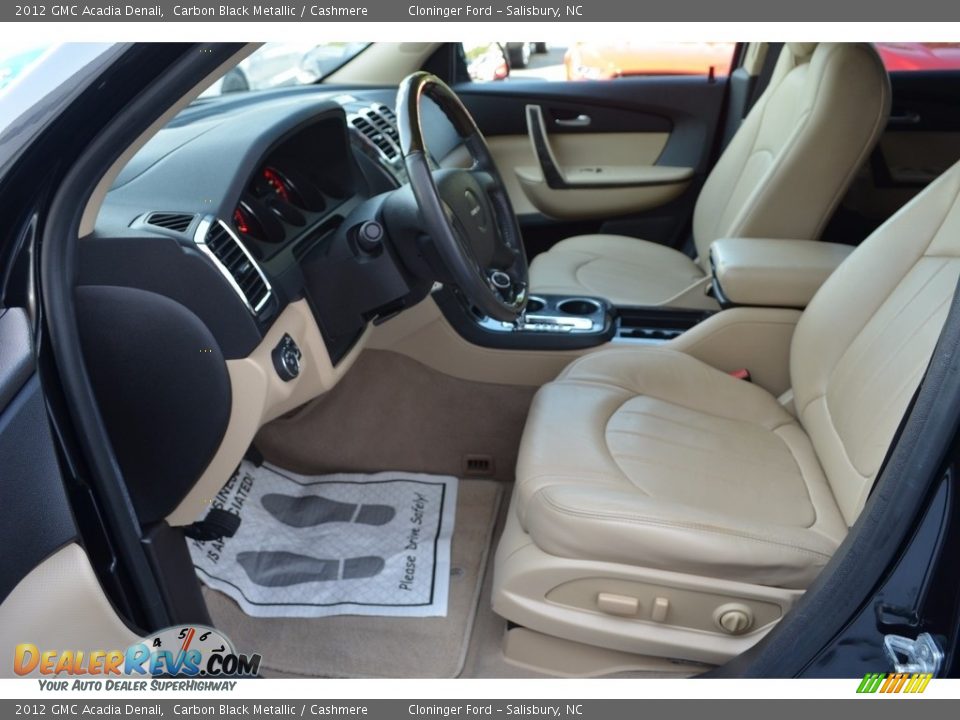 2012 GMC Acadia Denali Carbon Black Metallic / Cashmere Photo #9